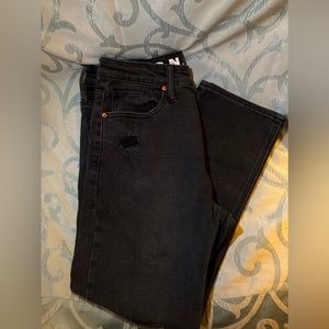 High Rise Black Jeans